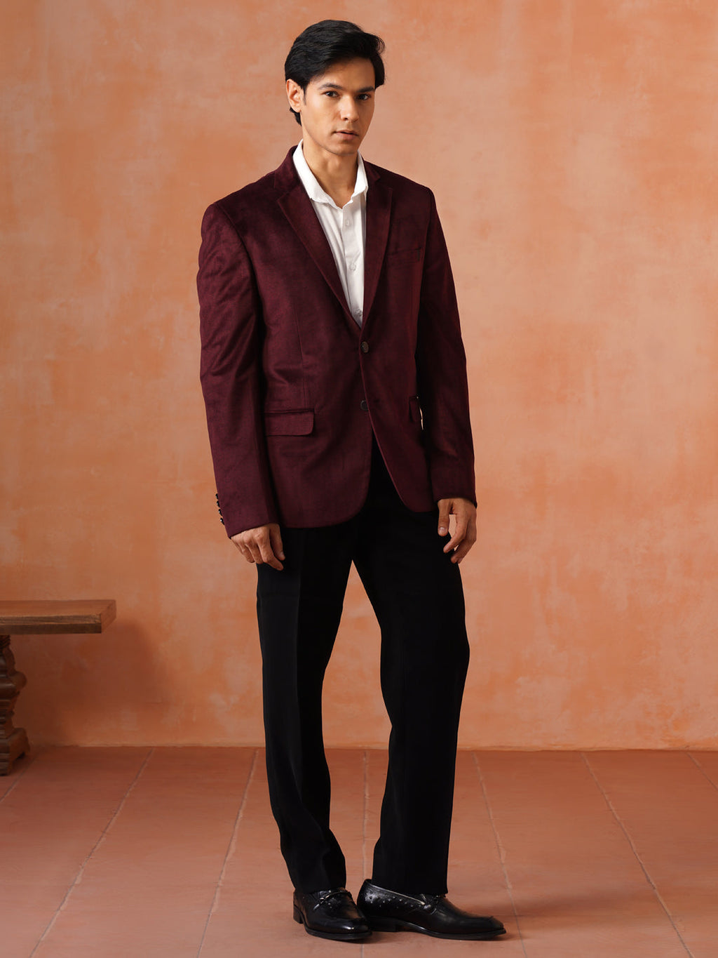 Maroon Solid Jacket