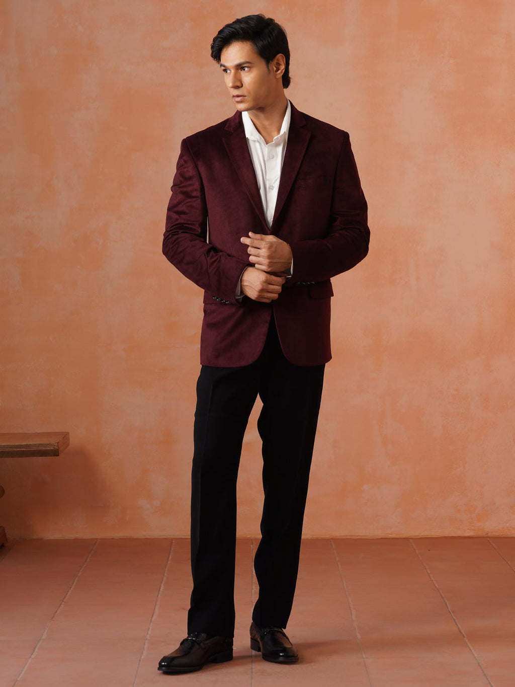 Maroon Solid Jacket