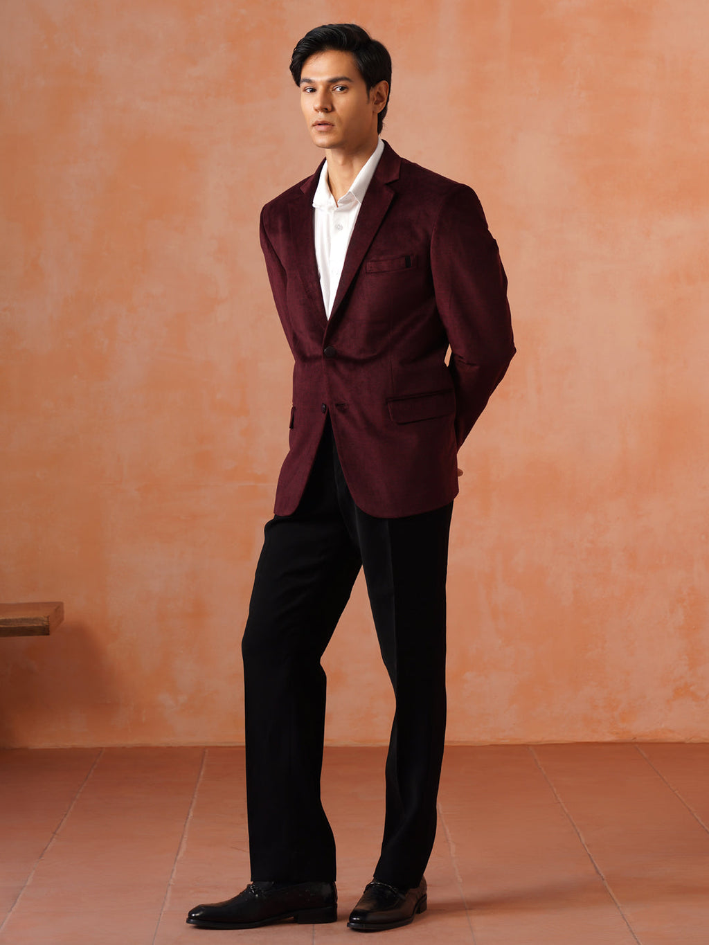 Maroon Solid Jacket