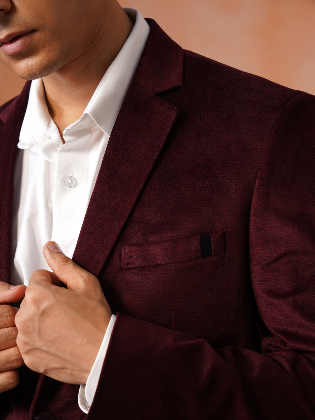 Maroon Solid Jacket