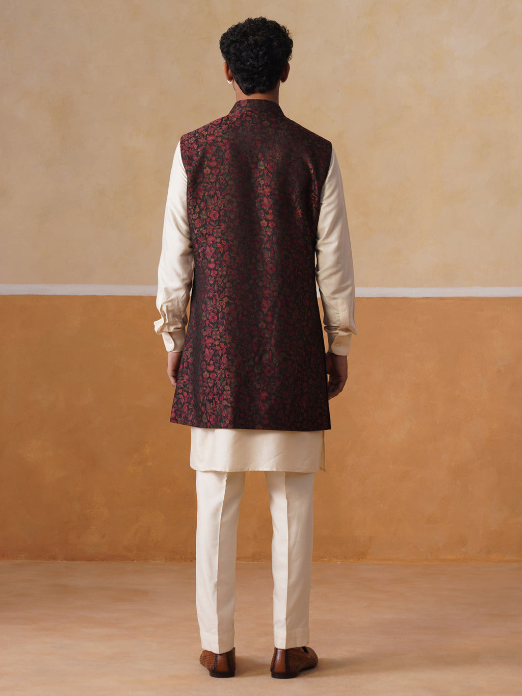 Men’s Kurta, Trouser & Long Waistcoat Set