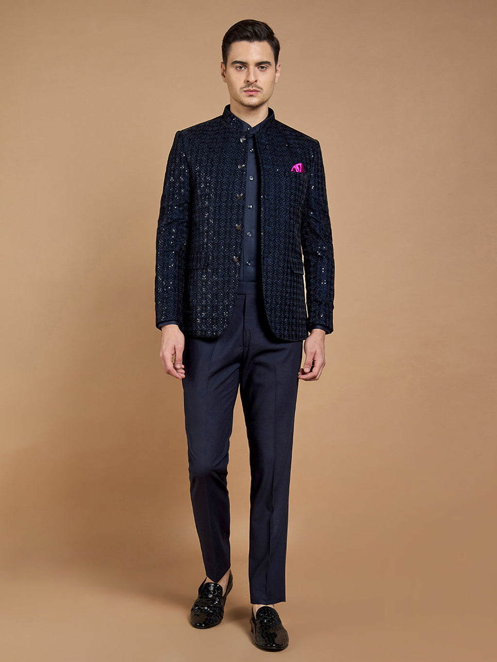 Mandarin Collar Bandhgala