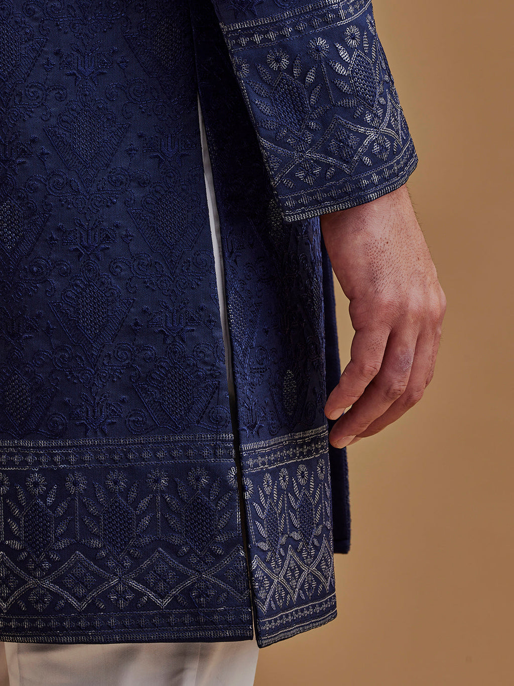 Navy Blue Achkan