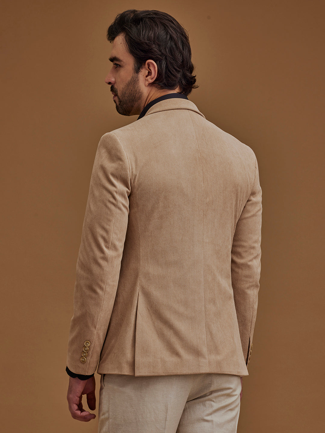 Full Sleeve Dark Beige Jacket