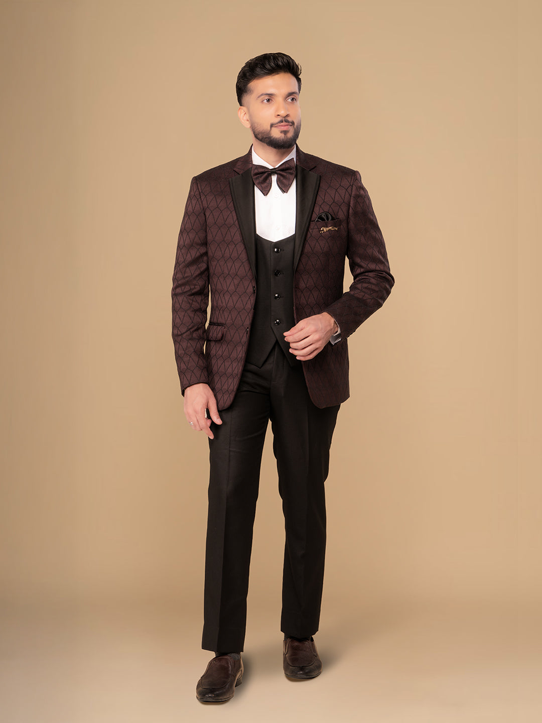 Men's Regular Fit 5-Piece Suit