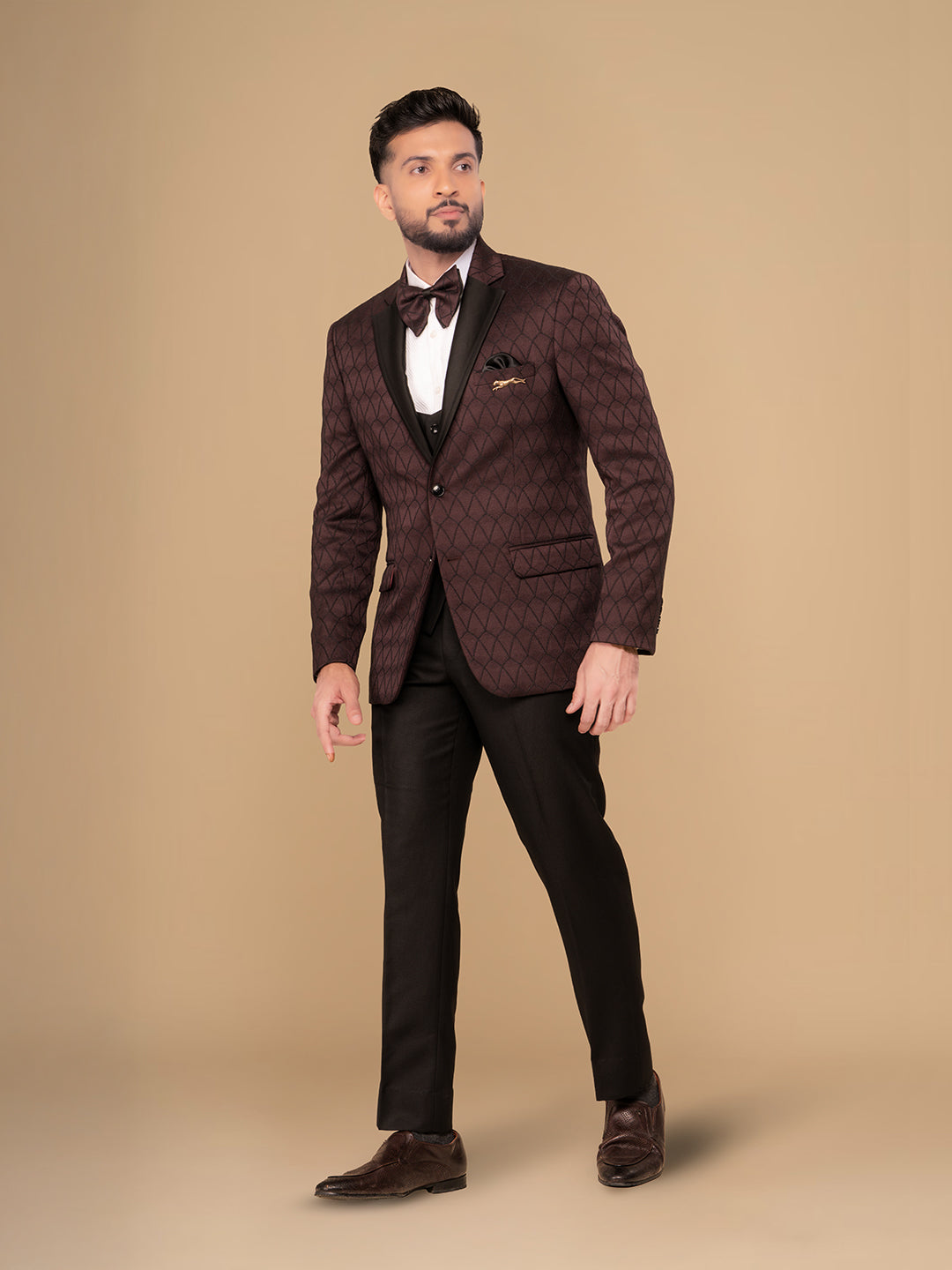 Men's Regular Fit 5-Piece Suit
