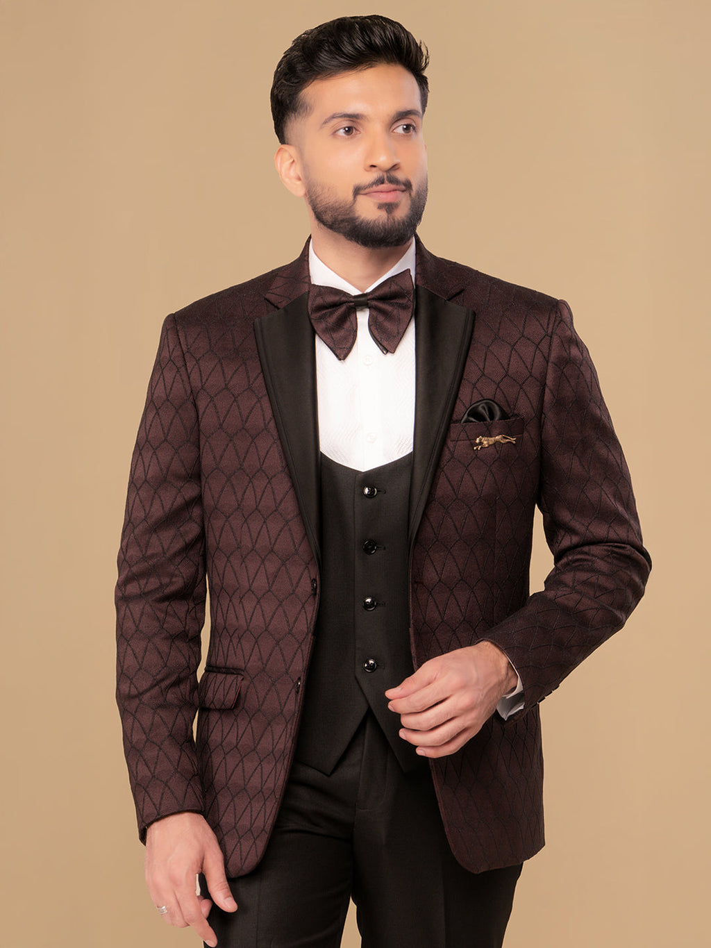 Men's Regular Fit 5-Piece Suit