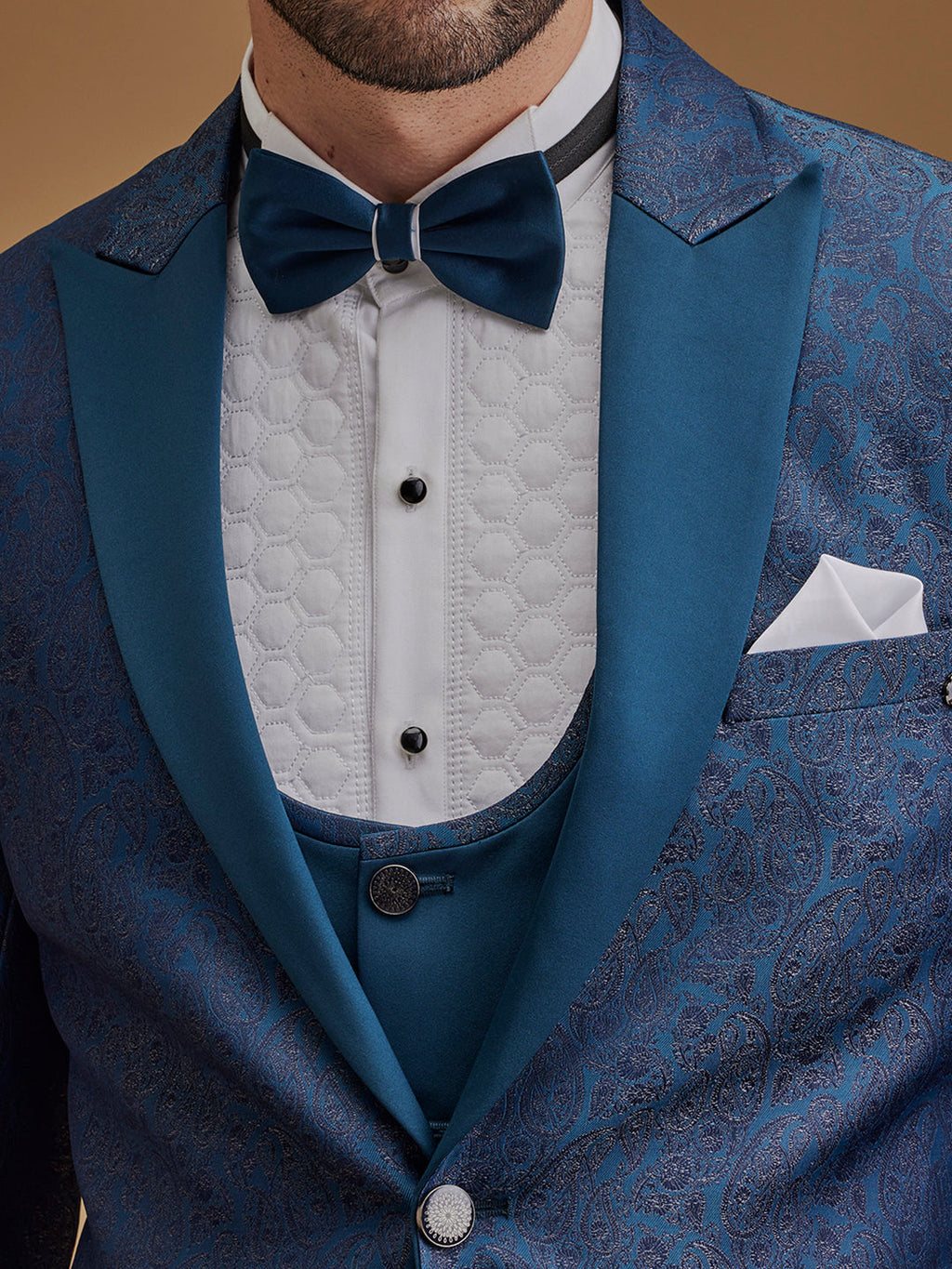 Single Breasted Rama Paisley Suit