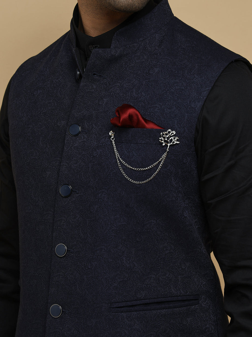 Men Blue Bundi