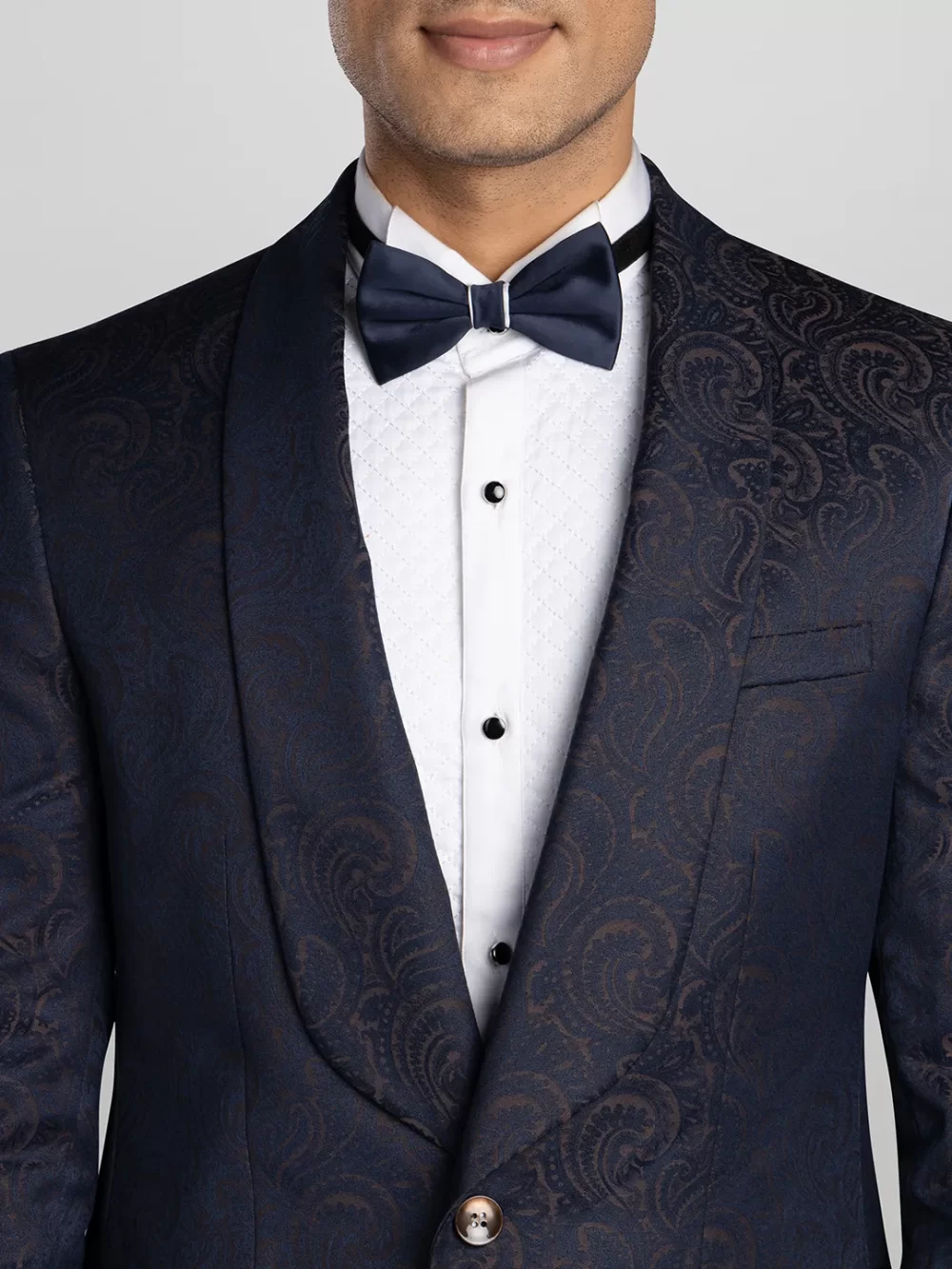 2 Piece Jacquard Tuxedo Suit